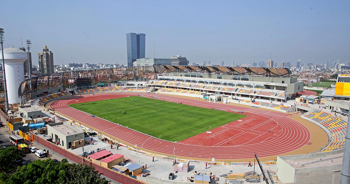 The Lima 2019 track is like the one seen in London 2012 Olympic Stadium