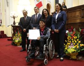 Los 15 Para deportistas fueron reconocidos por la Comisión de Inclusión Social y Personas con discapacidad, por su brillante participación en el certamen internacional.