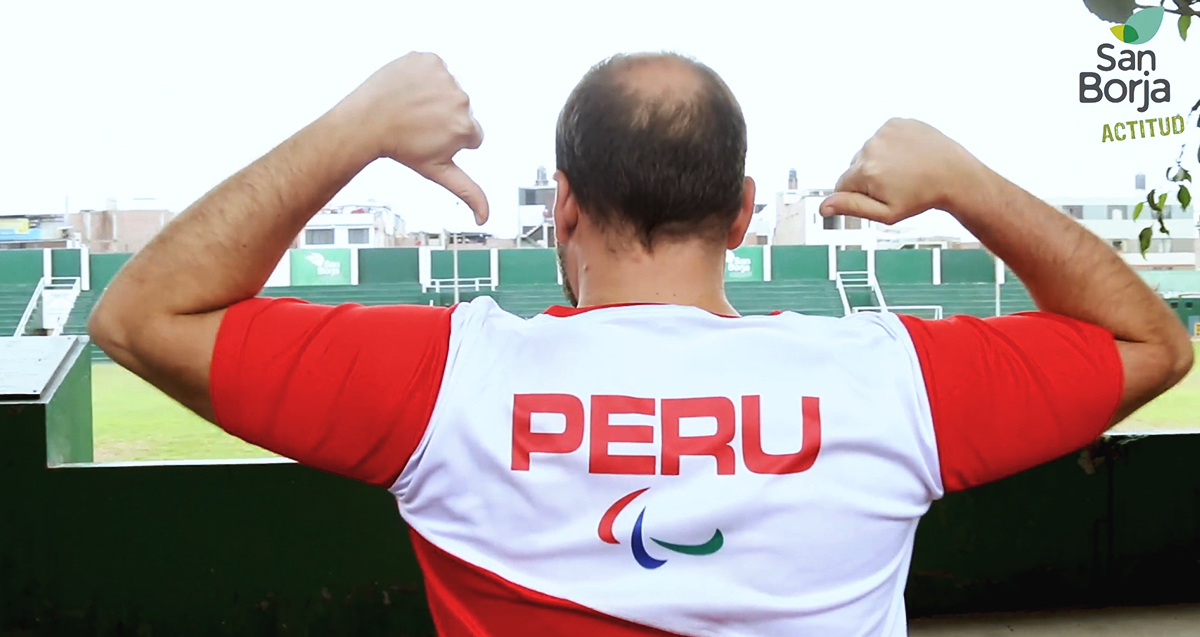 Julio Luqui-Lagleyze de la selección de Fútbol 7 de los Juegos Parapanamericanos Lima 2019 - Créditos San Borja TV