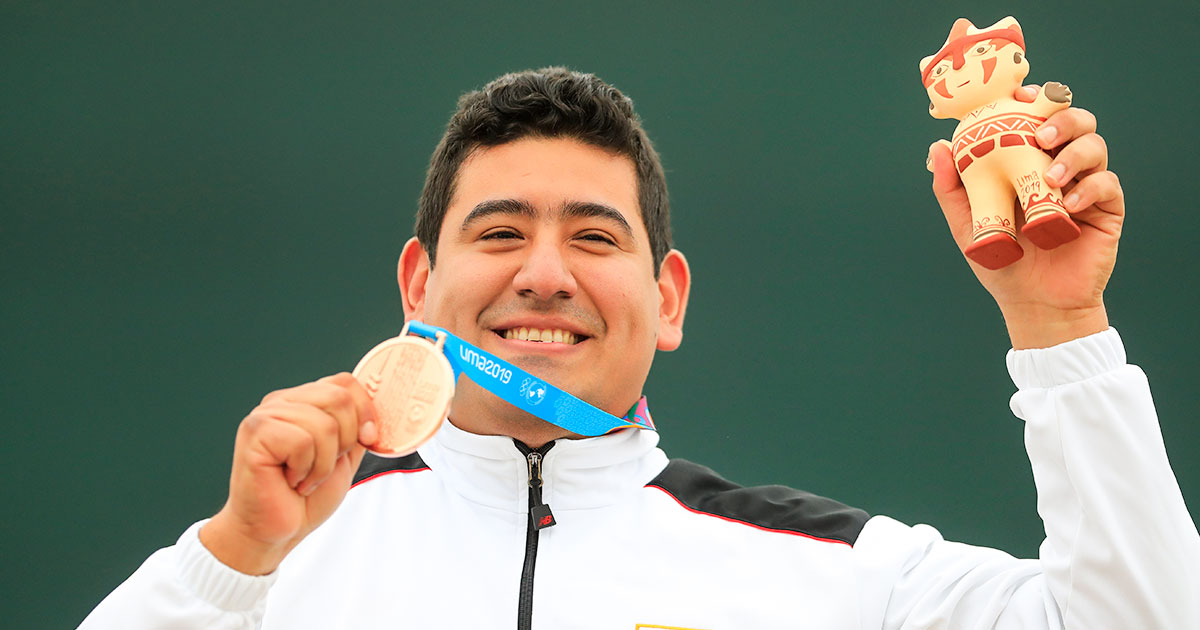 Marko Carrillo, medallista de Bronce en tiro, modalidad tiro rápido con pistola a 25 metros de Lima 2019