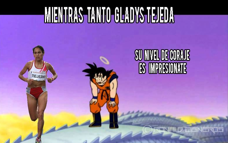 (Parody) Gladys Tejeda beating Goku