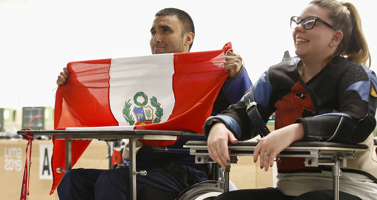 Jorge Arcela reached the podium in shooting Para sport at the Lima 2019 Parapan American Games.