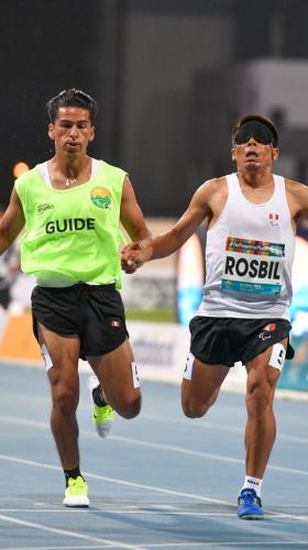 Rosbil Guillén, quien obtuvo la presea dorada en los 1500 metros en los Juegos Parapanamericanos, realizó un buen tiempo en esa distancia para estar en los Juegos Paralímpicos.