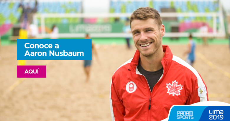 Canadiense Aaron Nusbaum, Vóleibol Playa 