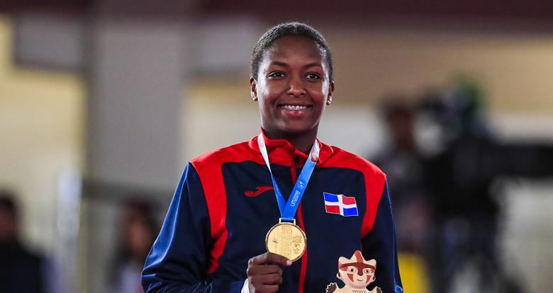 Pamela Rodríguez from the Dominican Republic wins gold medal in karate