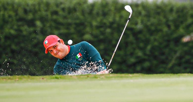 Raul Cortes de la Riva from Mexico during Lima 2019 golf competition held at the Lima Golf Club.