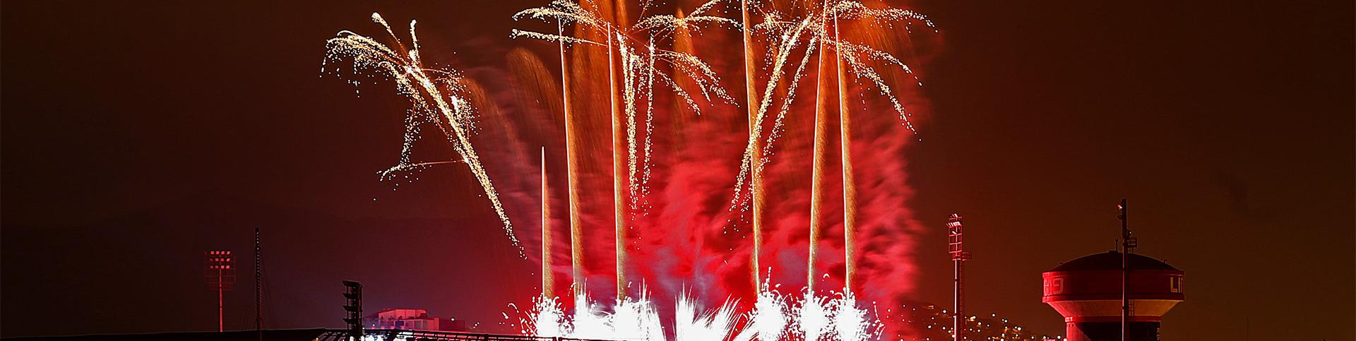 Fuegos artificiales en la Clausura de los Juegos Parapanamericanos Lima 2019