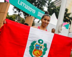 Once integrantes del Team Perú que participaron en los Juegos Panamericanos mostraron sus habilidades en anteriores Juegos Escolares.