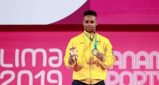 Francisco Mosquera, weightlifting gold medalist
