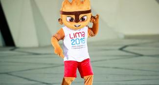 Milco, la mascota oficial de Lima 2019, no se perdió la Ceremonia de Inauguración