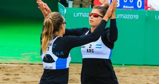 Victory of Argentina against Guatemala - Beach volleyball
