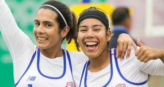 Paraguay beat Costa Rica and placed seventh at the beach volleyball competition at the Lima 2019 Games