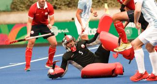 Argentina beat Chile at the Lima 2019 hockey competition.