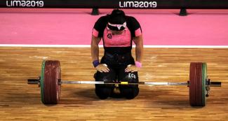 Reacción de Neisi Dajomes tras actuación en competencia de levantamiento de pesas en Panamericanos Lima 2019 