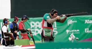Mexican shooter competing 