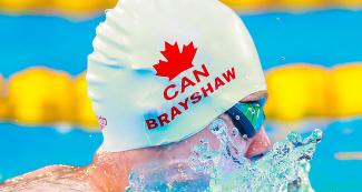 Jacob Brayshaw de Canadá durante competencia en Para natación 50 m pecho masculino SB2 en la Villa Deportiva Nacional – VIDENA en los Juegos Parapanamericanos Lima 2019