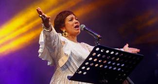 Victoria Villalobos en show musical del Culturaymi del 29 de julio en Lima 2019