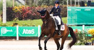 Jennifer Baumert, bronze medal in Lima 2019 at the Army Equestrian School
