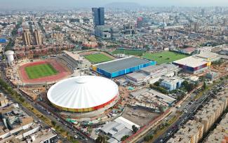 Vista aérea de toda la Villa Deportiva Nacional Videna