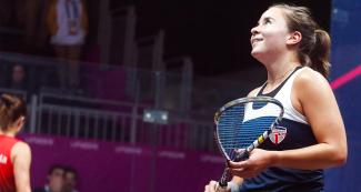 American Olivia Blatchford picked up the gold medal in women's squash competition, held at the National Sports Village – VIDENA at the Lima 2019 Games 