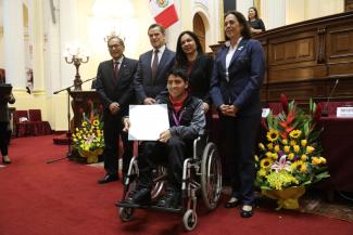 Los 15 Para deportistas fueron reconocidos por la Comisión de Inclusión Social y Personas con discapacidad, por su brillante participación en el certamen internacional.