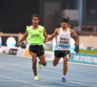 Rosbil Guillén, quien obtuvo la presea dorada en los 1500 metros en los Juegos Parapanamericanos, realizó un buen tiempo en esa distancia para estar en los Juegos Paralímpicos.