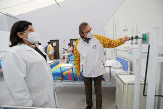 Cuenta con 62 camas hospitalarias y fue instalado e implementado por el Legado de los Juegos Lima 2019. Es el quinto que entrega a favor de la salud del país.
