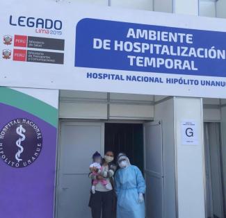 Pequeña guerrera es una de los 52 pacientes dadas de alta en el nuevo Centro de atención y aislamiento Covid implementado por el Legado de los Juegos Panamericanos y Parapanamericanos, entregado el 22 de junio pasado.
