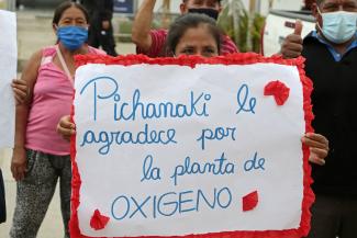 Población de Pichanaqui agradecida por instalación de segunda planta generadora de oxígeno a cargo de Legado
