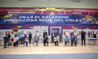 Proyecto Legado da la bienvenida a la liga nacional superior de vóley en el Polideportivo Villa El Salvador