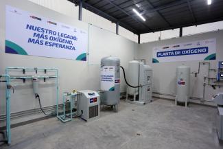 Nueva planta de oxígeno entra en funcionamiento para atender a pacientes Covid-19 del INR en Chorrillos