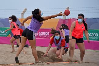 Retornan las competencias oficiales de beach handball en sede Legado del Complejo Panamericano Costa Verde