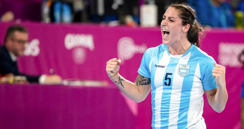 Manuela Pizzo anotó 2 puntos frente a Brasil en los Juegos Lima 2019