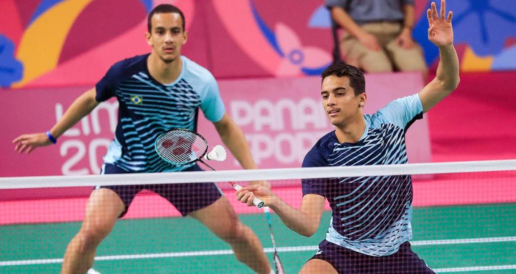 Fabricio Farías and Francielton Farías participated in the Lima 2019 badminton competition held at the National Sports Village – VIDENA