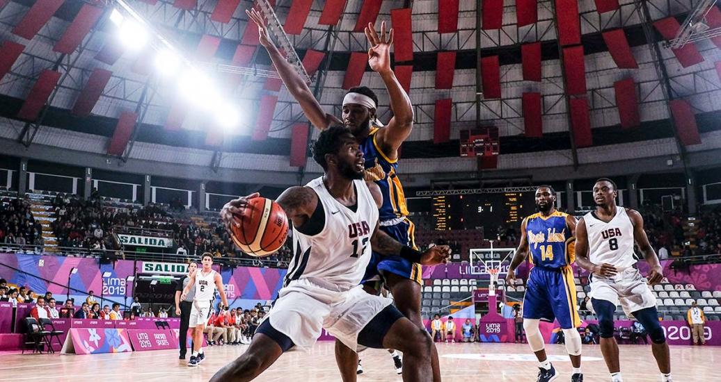 United States beat Virgin Islands in the Lima 2019 Games at the Eduardo Dibós Coliseum