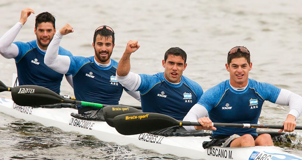 Equipo argentino de canotaje obtiene Medalla de Oro