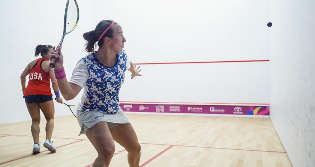 María Falcone Faces the US in Squash Match
