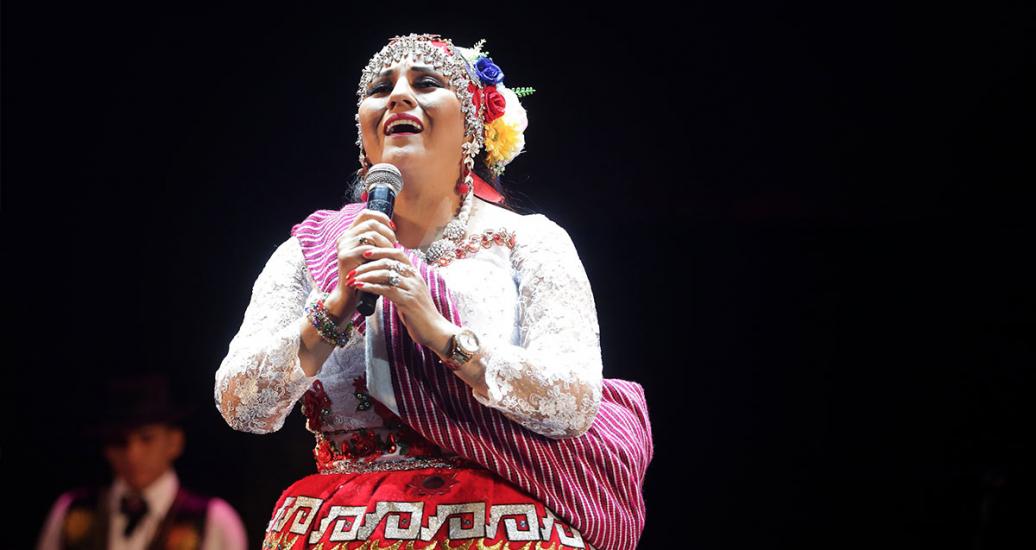 Artista peruana Dina Paucar impresiona en espectáculo musical del Culturaymi el día 24 de agosto en Lima 2019